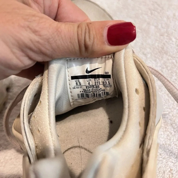 Nike Womens Air Huarache Run 634835-028 White Running Shoes Sneakers 6.5 Eu 37.5 - Picture 2 of 11